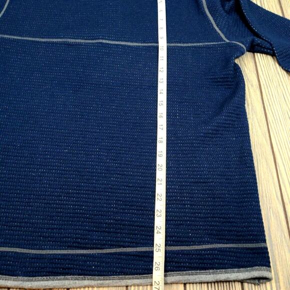 Storm Creek Waffle Weave Knit Pullover 1/4 Zip Sweatshirt Jacket Eco Men Small - Picture 7 of 10